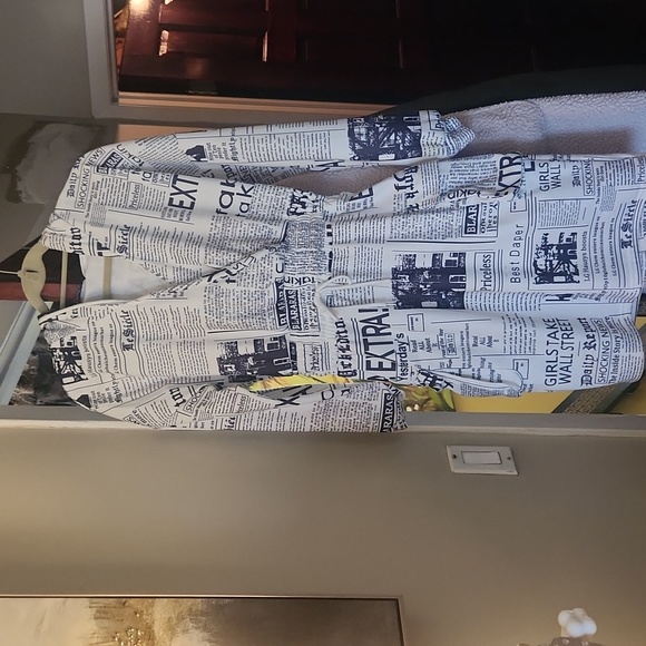 COMFY NEWSPAPER Print Sweatshirt Dress - Picture 2 of 5